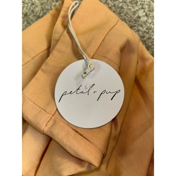 Petal And Pup Bridget Tailored Shorts Peach L Pleated‎ Chino Pastel High Waisted - Picture 5 of 10